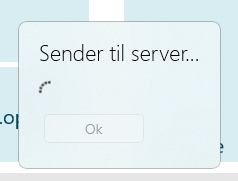 Sending to server